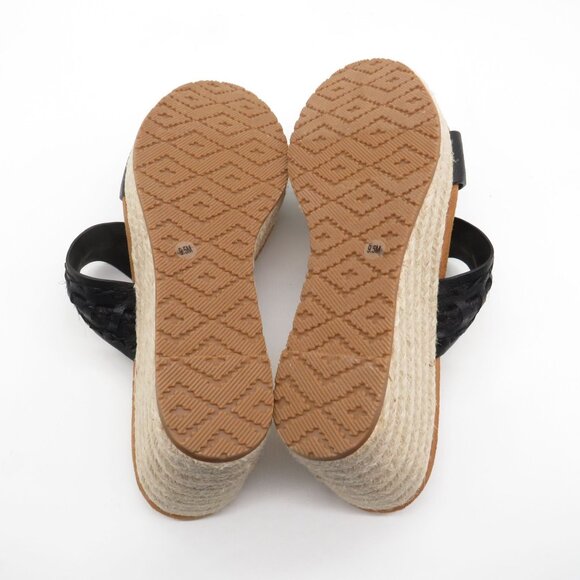 Zodiac Women's Black Woven Strap Espadrille Wedge Sandals Size 9.5 NWOB - Picture 7 of 7